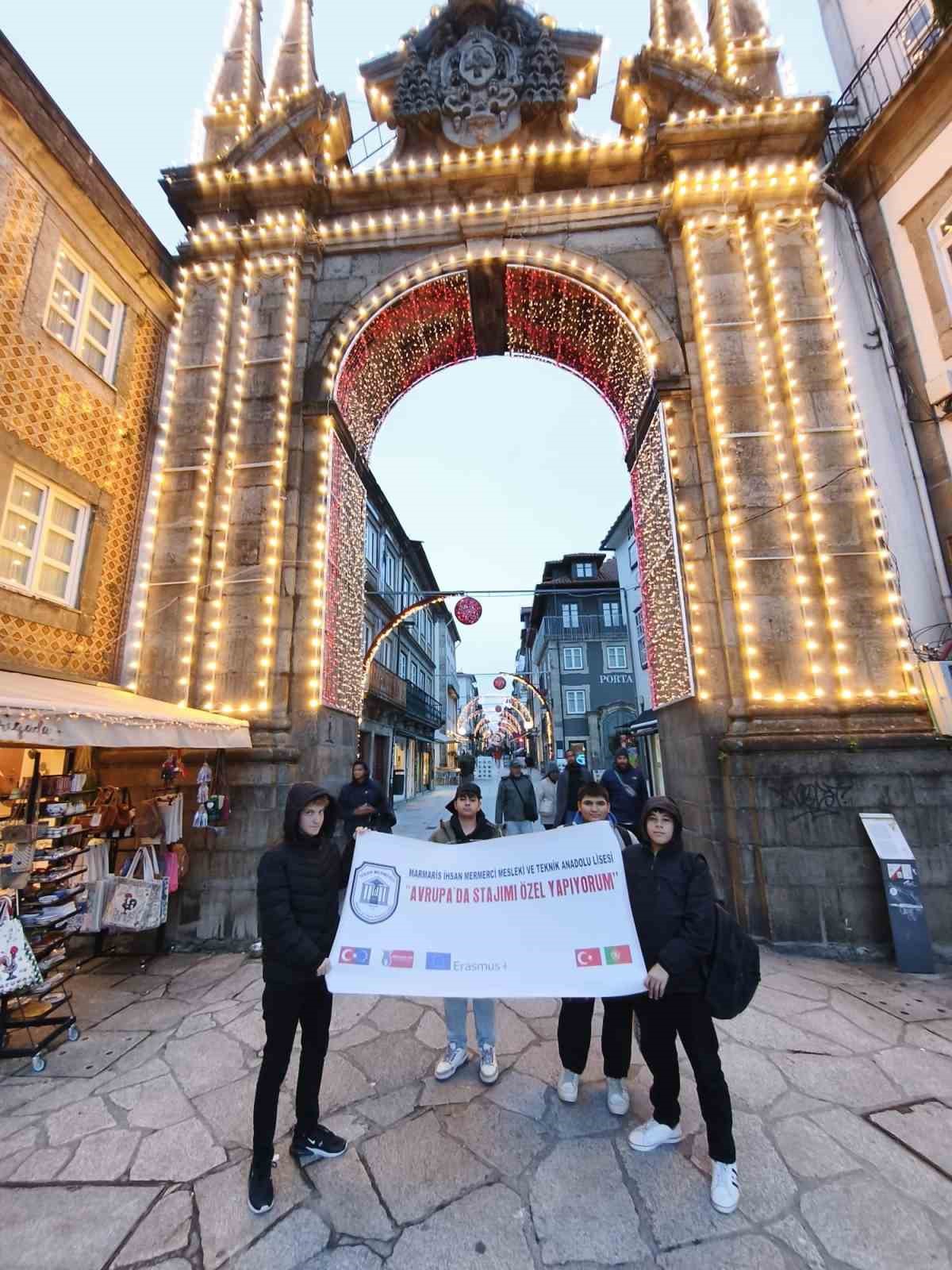 Marmarisli &ouml;ğrenciler &lsquo;Avrupa&rsquo;da stajımı &ouml;zel yapıyorum&rsquo; projesiyle Portekiz&rsquo;de staj yaptı
