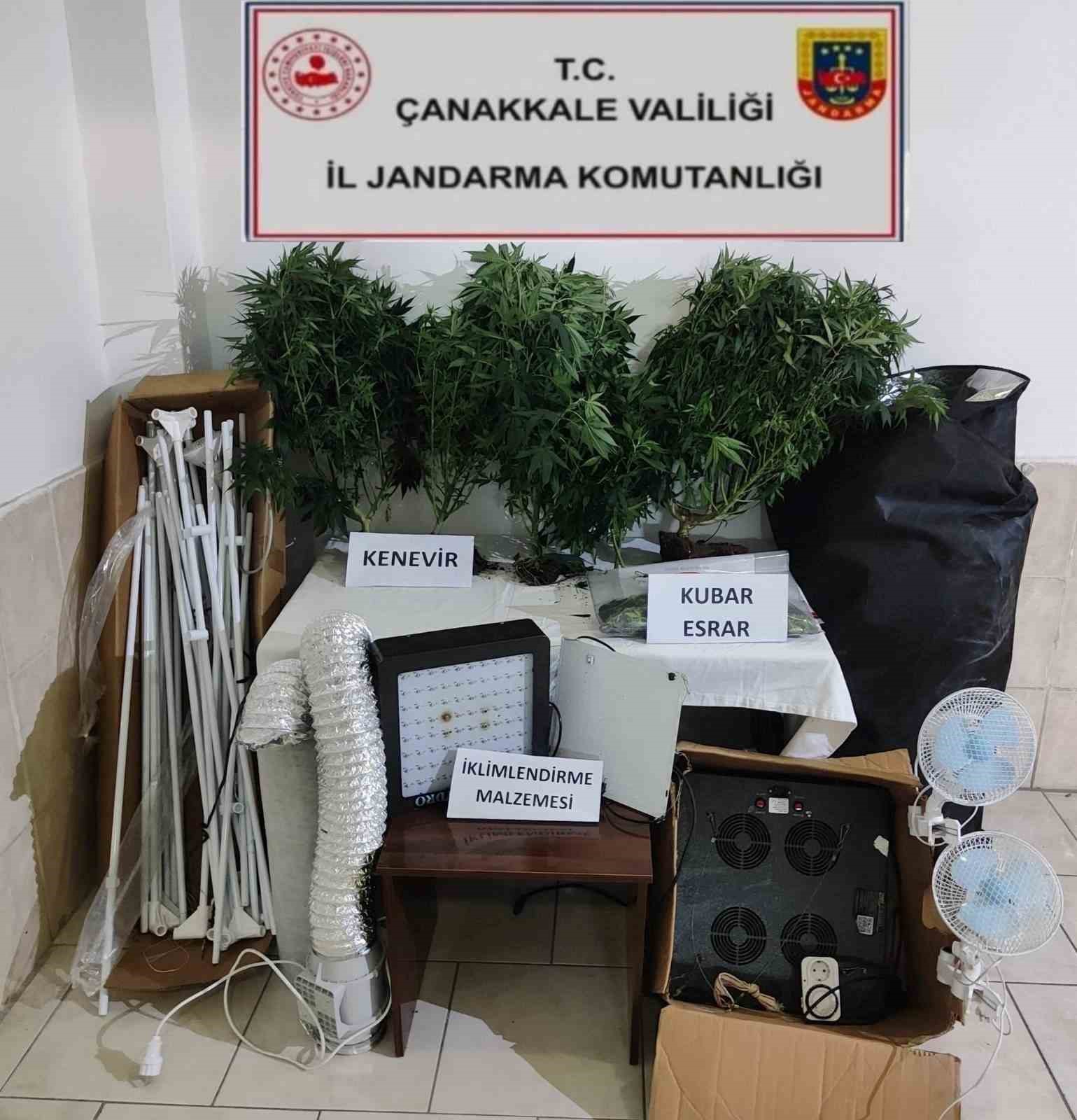 &Ccedil;anakkale&rsquo;de uyuşturucu operasyonu: 2 tutuklu
