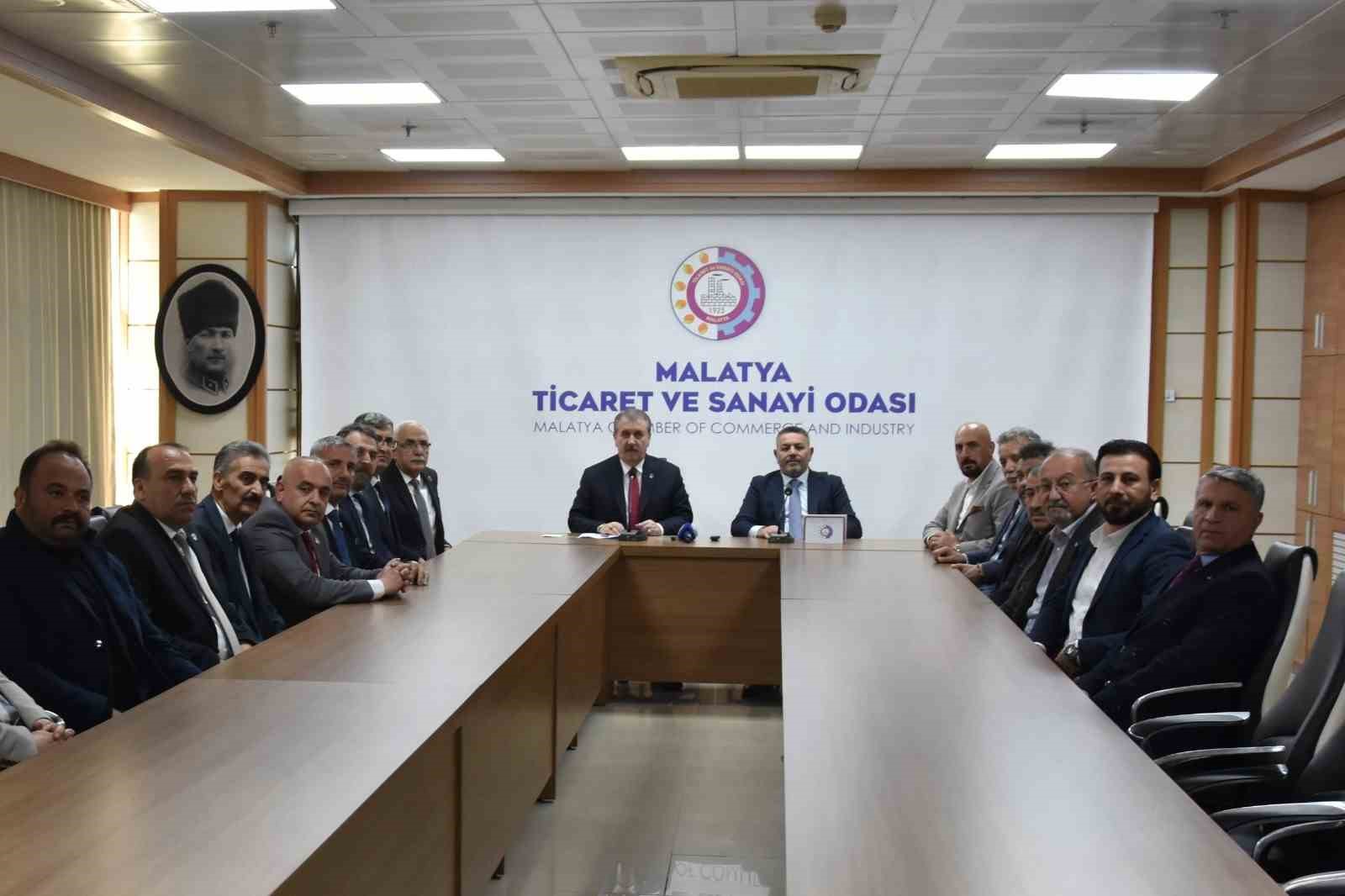 BBP Genel Başkanı Destici&rsquo;den Malatya TSO&rsquo;ya ziyaret
