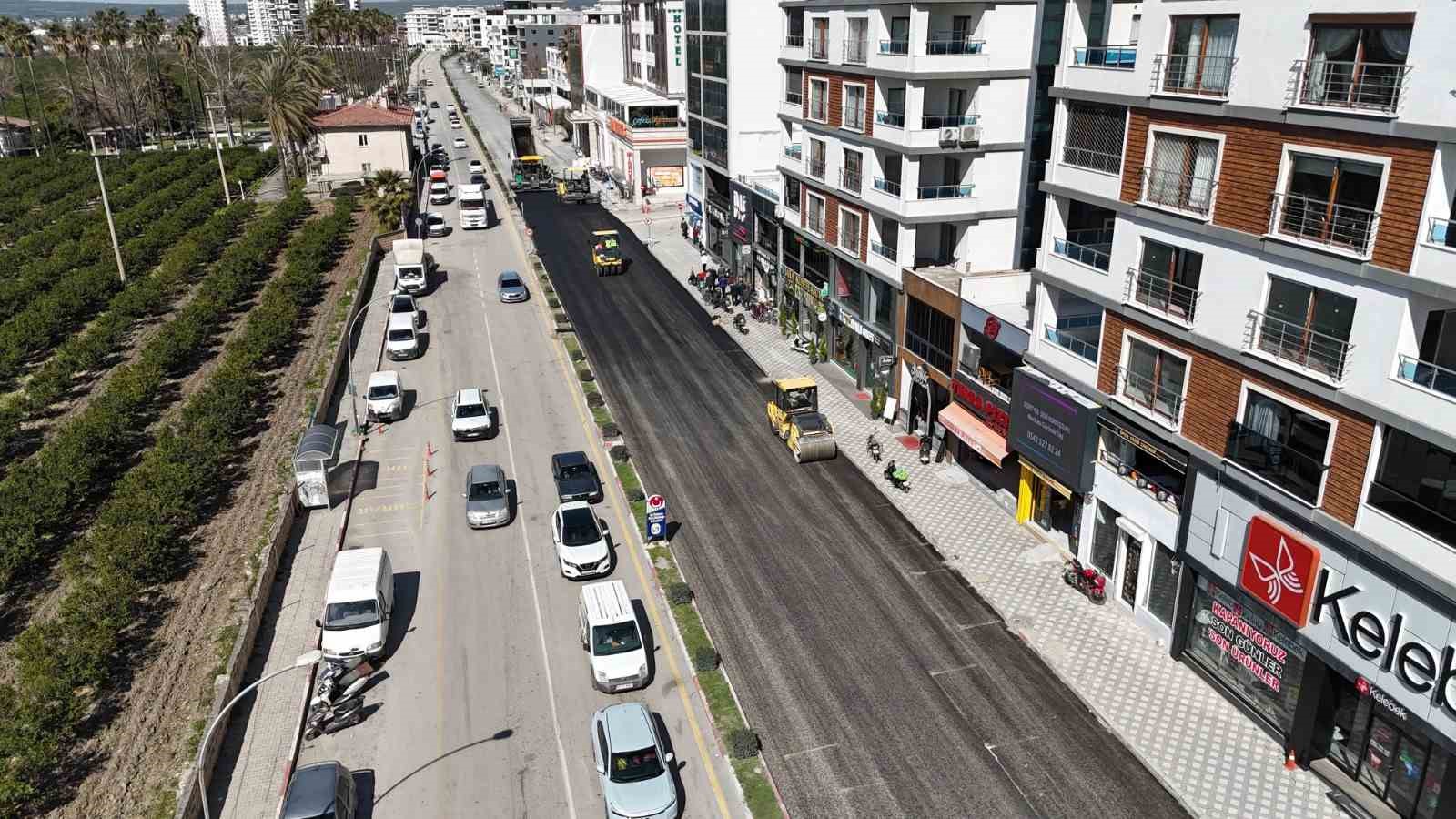 Dörtyol’da beton asfalt çalışmaları hız kazandı