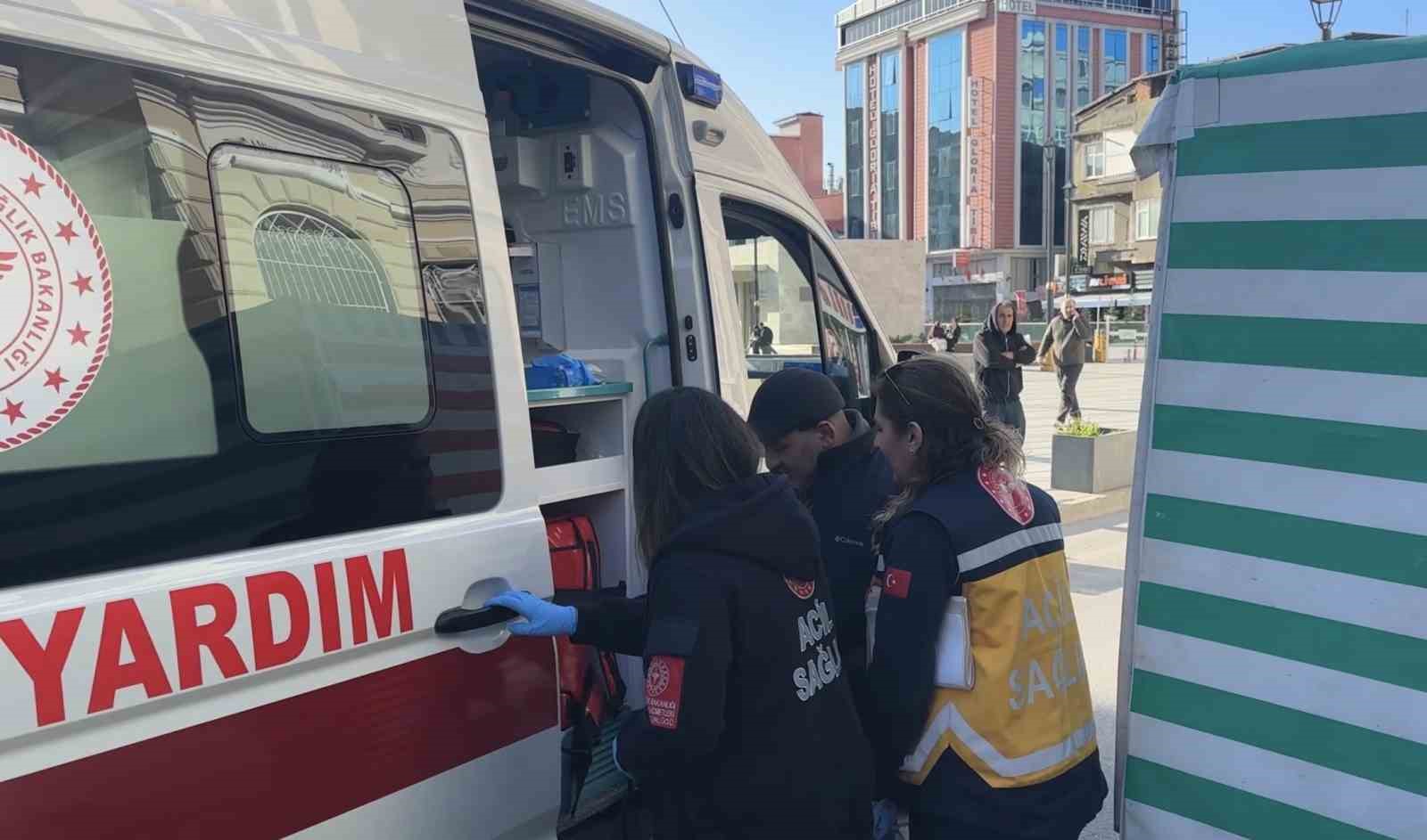 Samsun’da elektrikli motor park halindeki araca çarptı: 1 yaralı