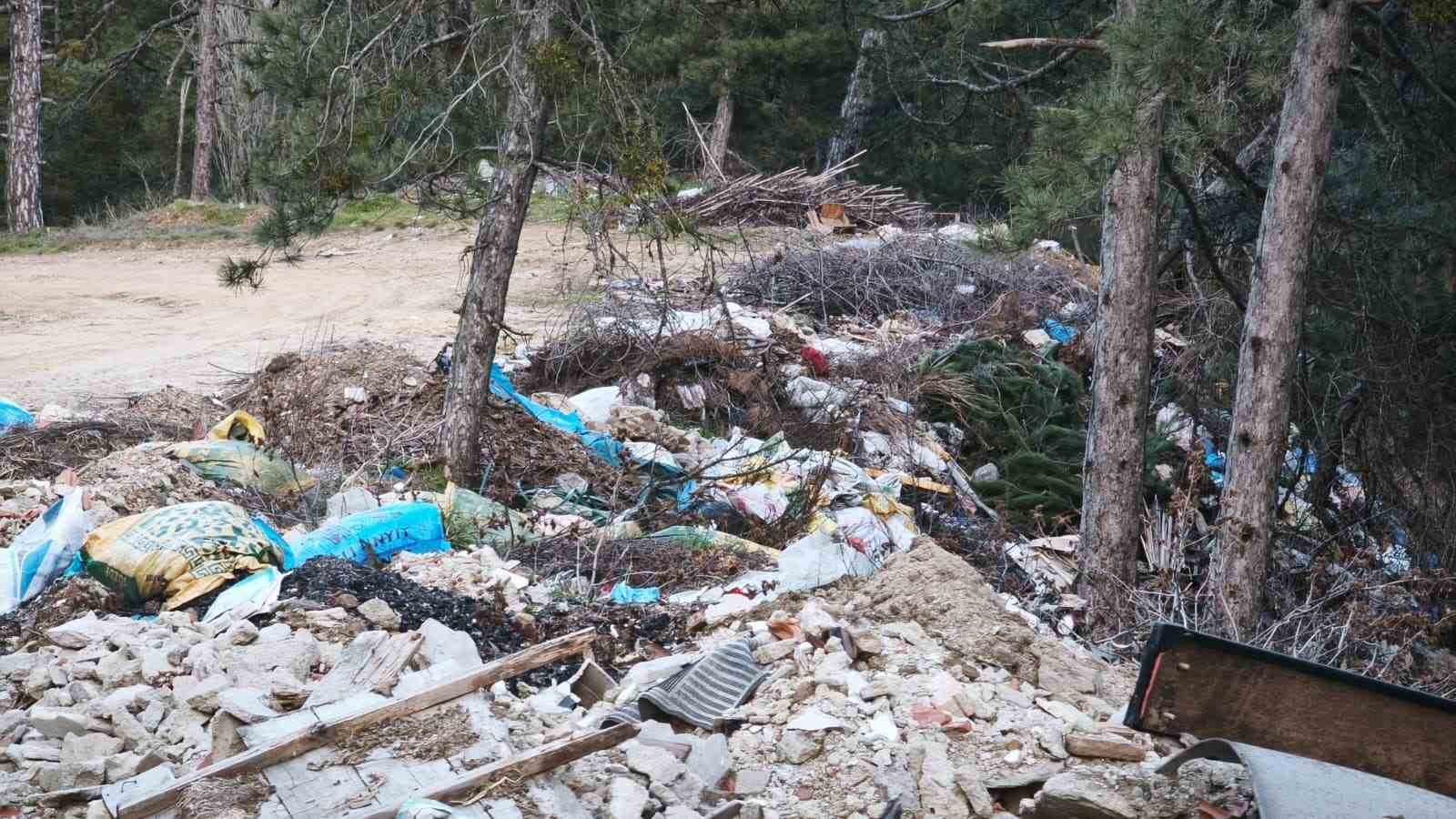 Doğanın kalbine &ccedil;&ouml;p doldurdular
