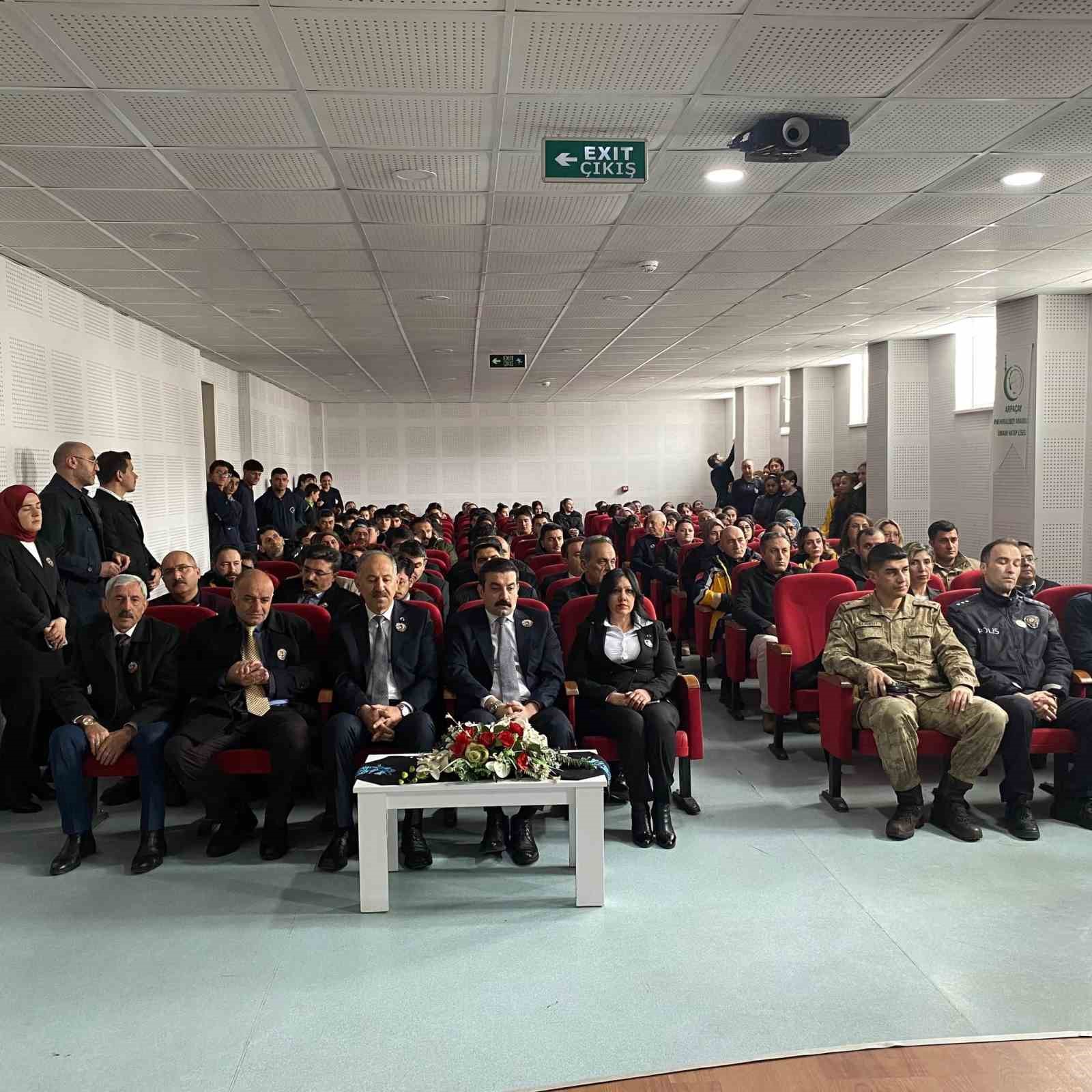 Arpa&ccedil;ay&rsquo;da İstiklal Marşı&rsquo;nın kabul&uuml;n&uuml;n 105. yıl d&ouml;n&uuml;m&uuml; programı
