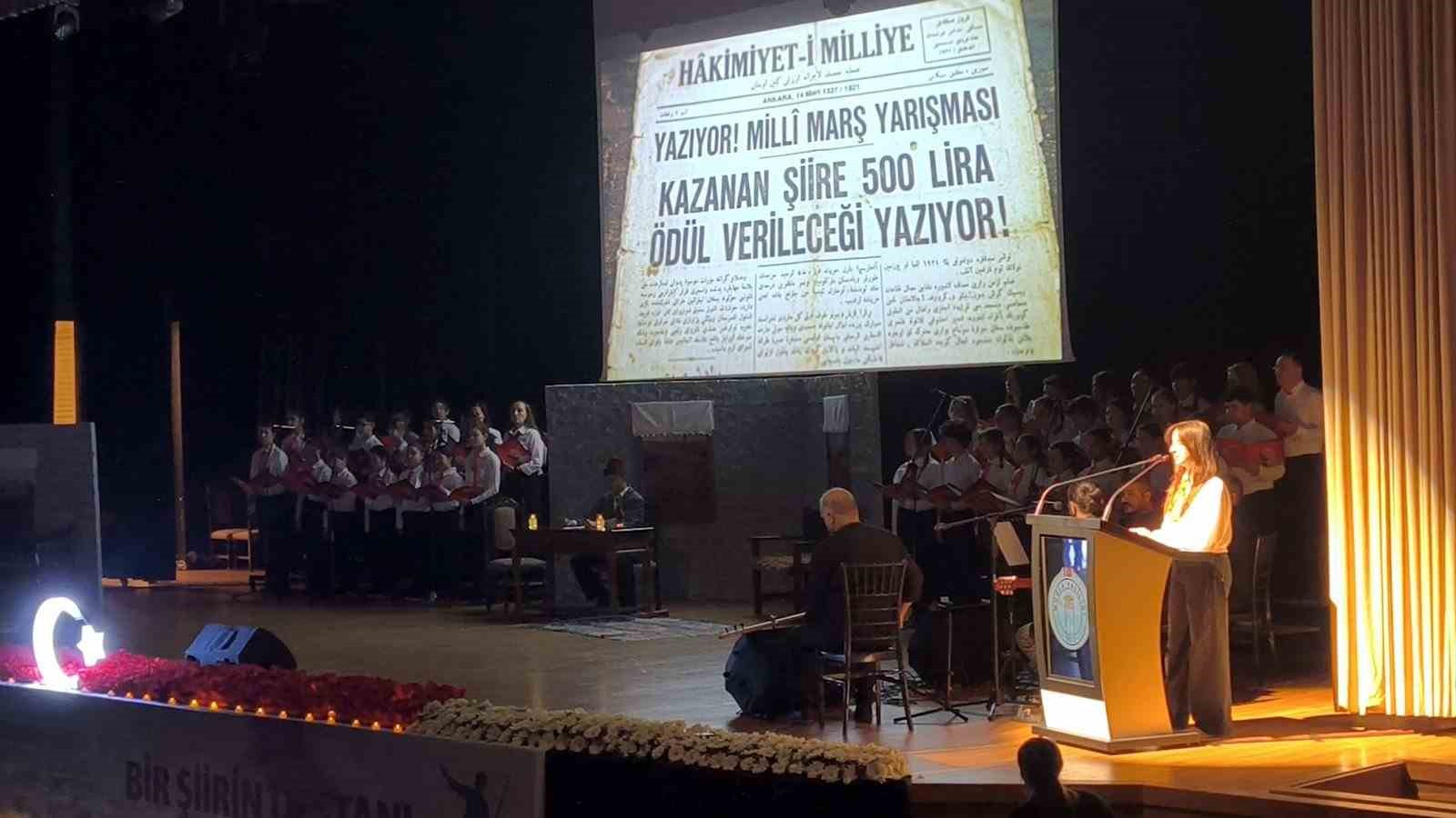 Muğla&rsquo;da İstiklal Marşı&rsquo;nın kabul&uuml; kutlandı
