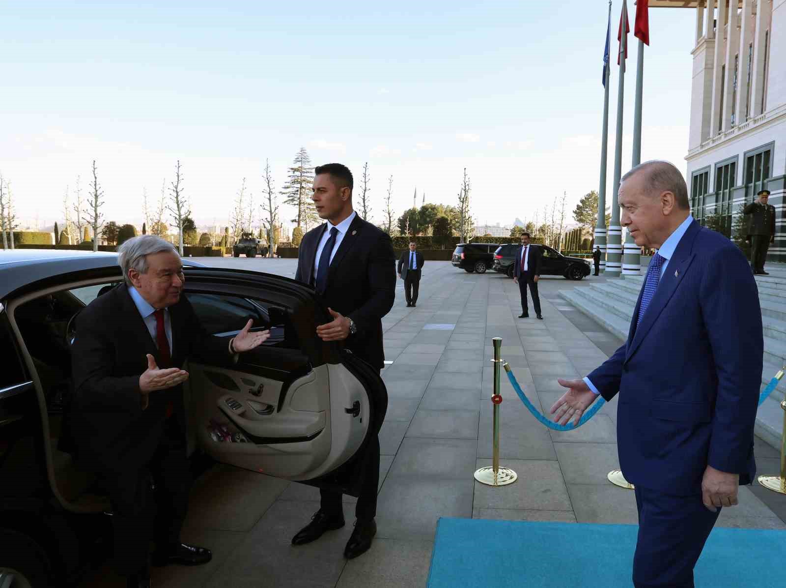 Cumhurbaşkanı Erdoğan, BM Genel Sekreteri Guterres’i kabul etti