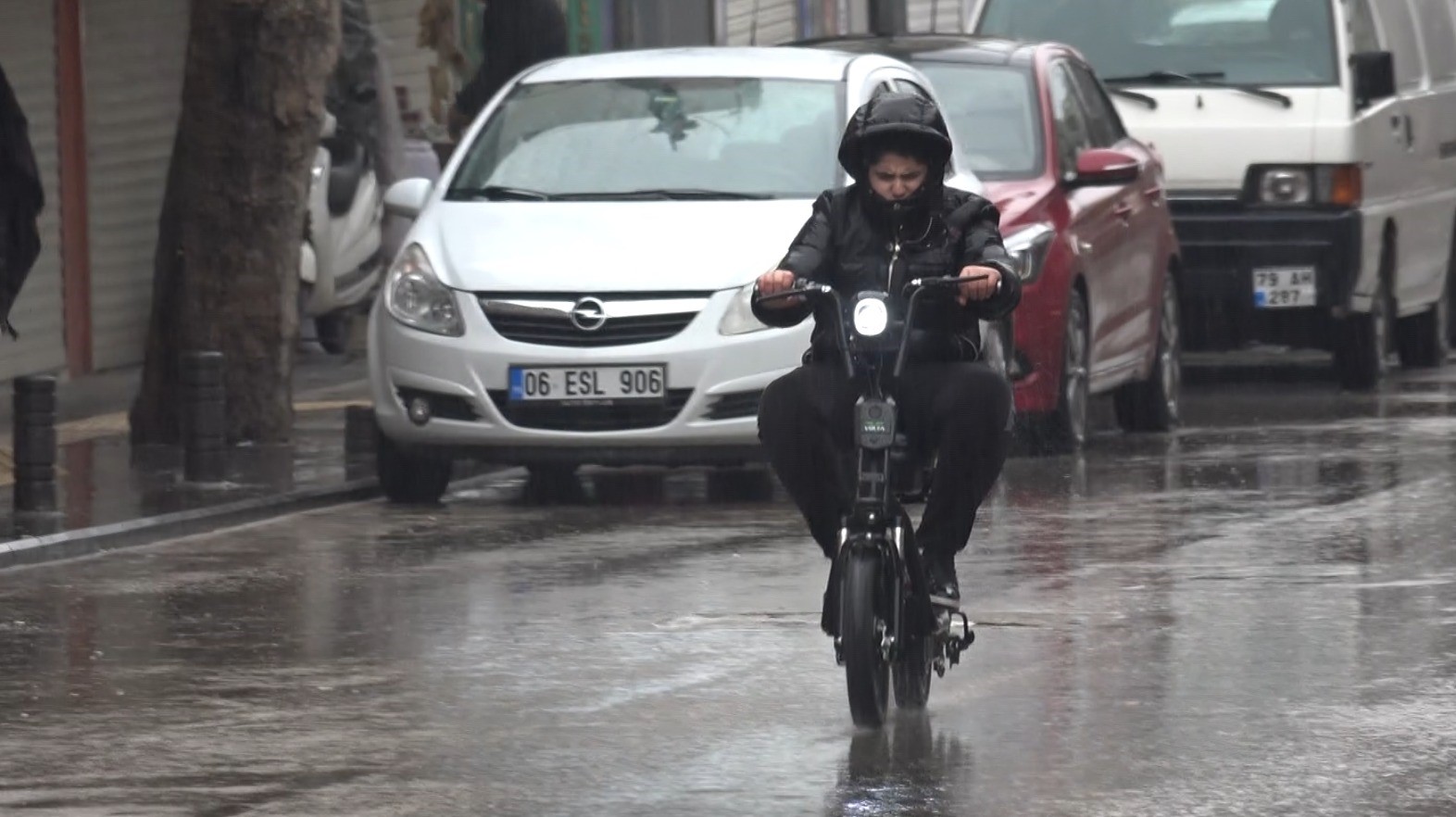 Kilis’te yağış etkili oluyor