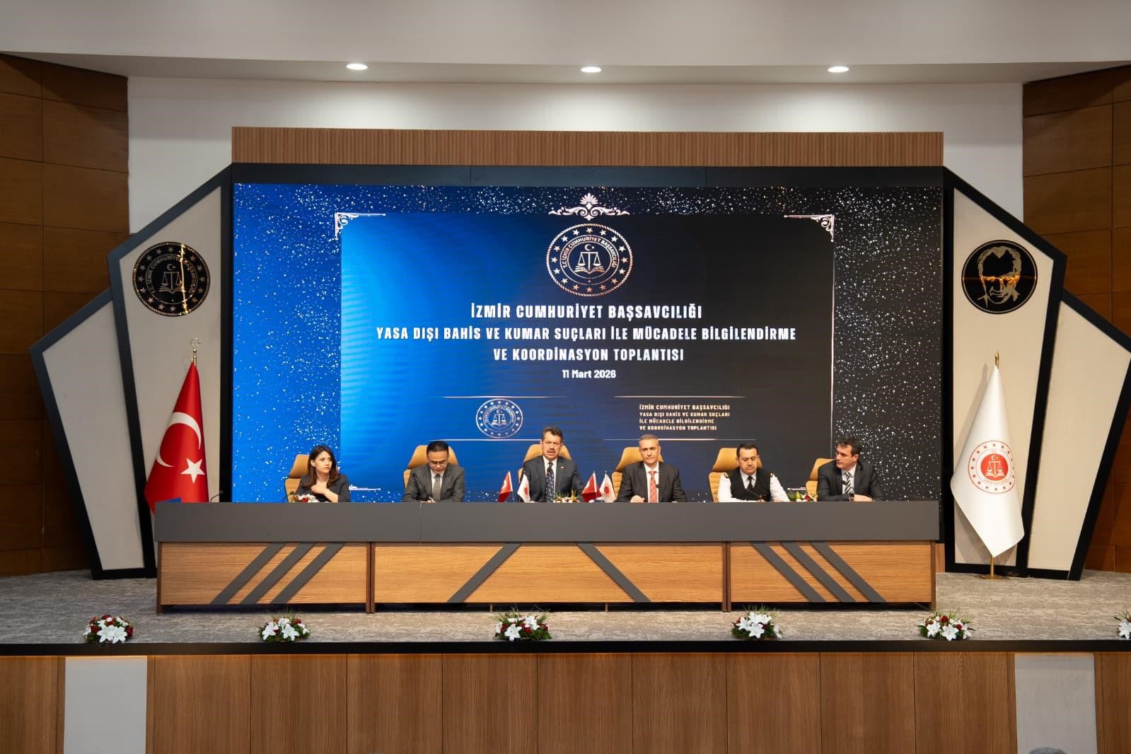 İzmir&rsquo;de yasa dışı bahis ve kumar su&ccedil;larıyla m&uuml;cadele toplantısı yapıldı
