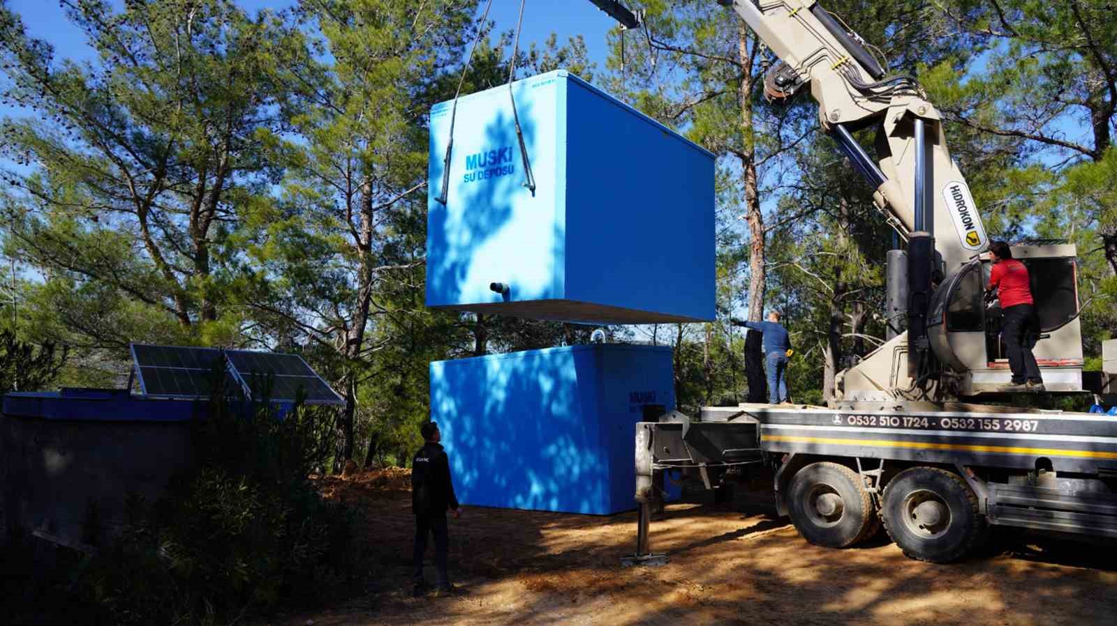 MUSKİ&rsquo;den Menteşe Gevenes Mahallesine yeni i&ccedil;me suyu deposu
