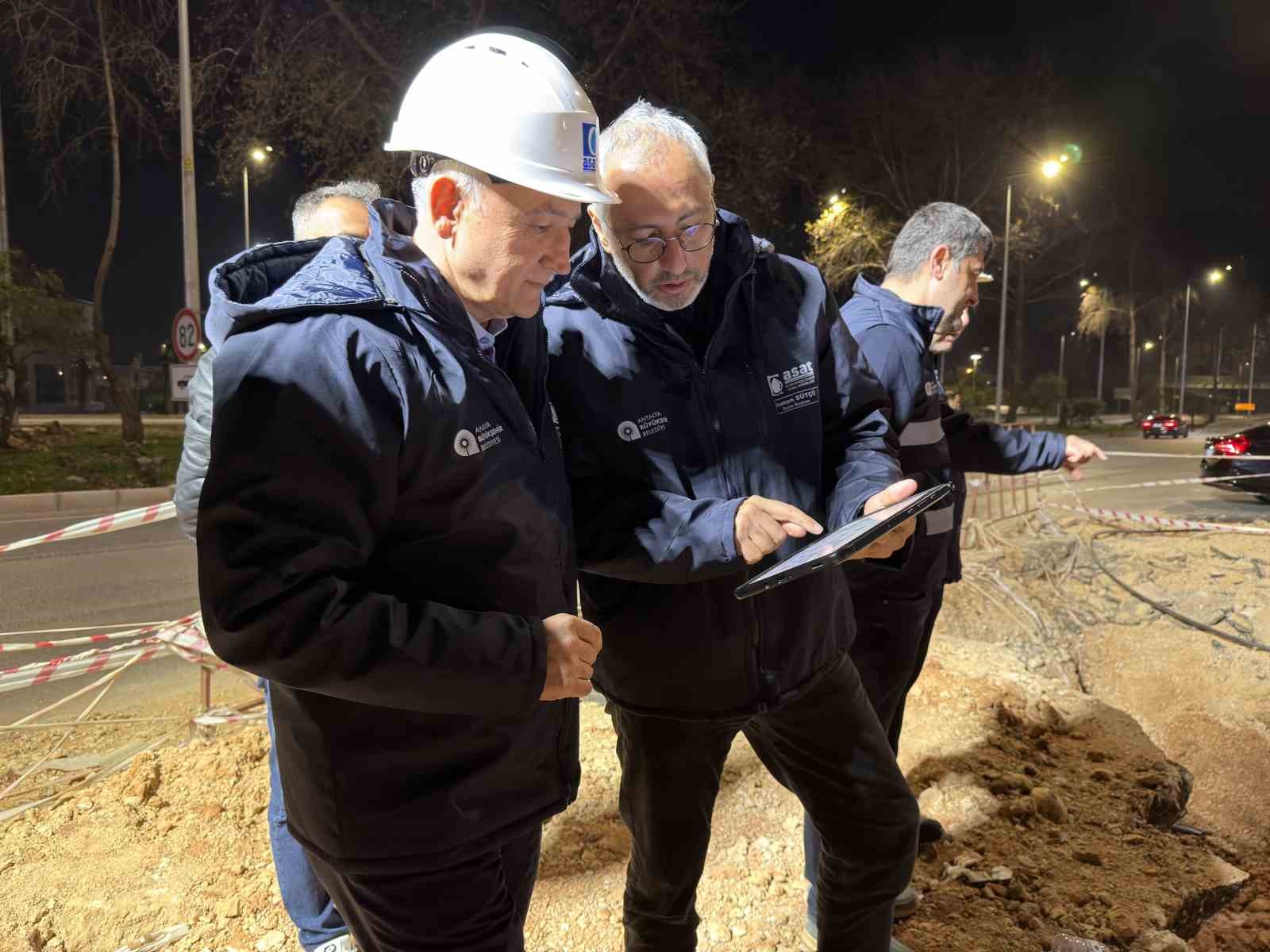 ASAT&rsquo;tan Duraliler 1 Ana İsale Hattı&rsquo;nda yoğun mesai
