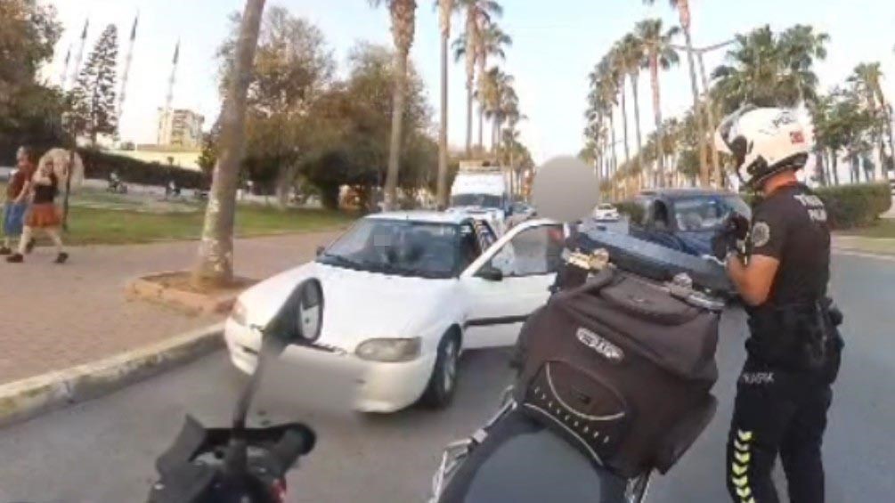 Mersin’de trafik denetimleri kamerada: Kurallara uymayan sürücülere ceza
