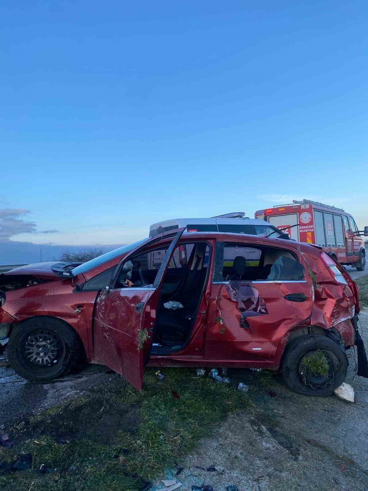 Babaeski’de trafik kazası: 1 yaralı