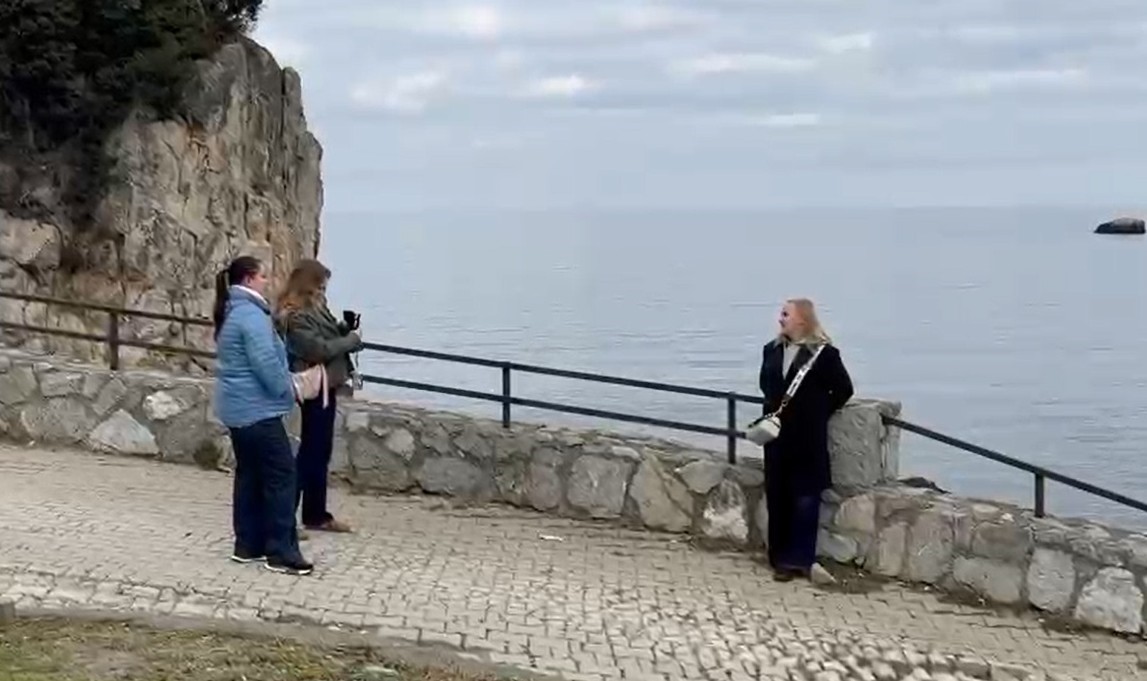 Yeni yılın ilk Rus turistleri Amasra&rsquo;da
