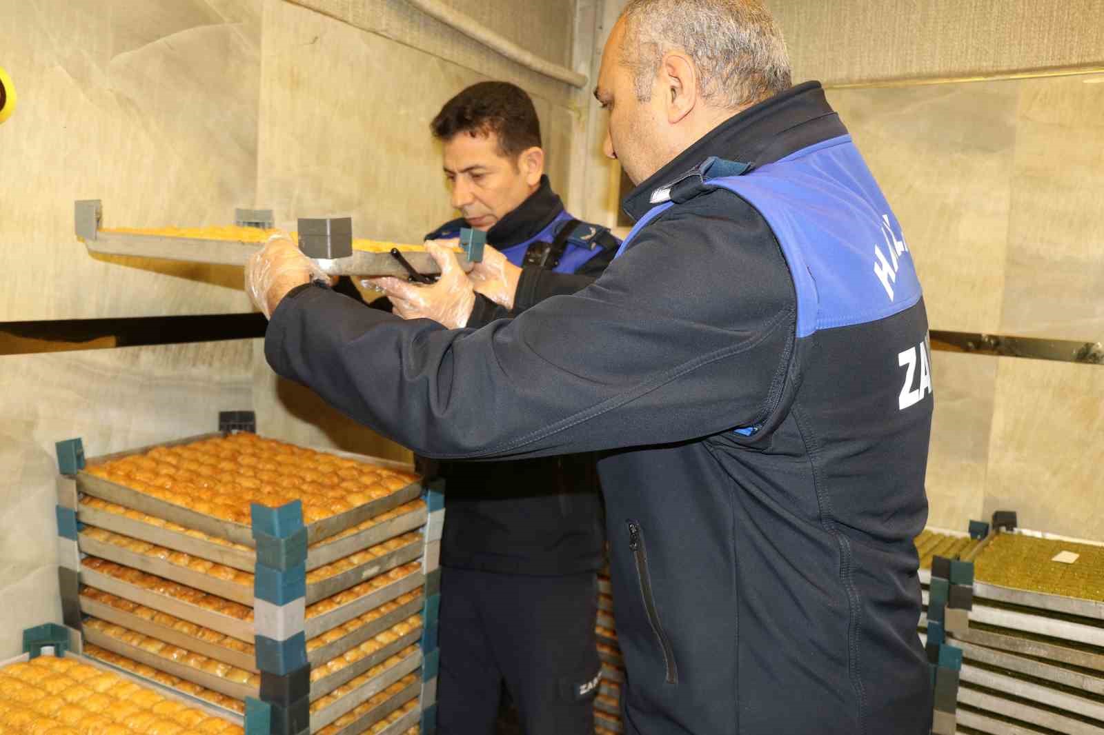 Bayram öncesi tatlı denetimi