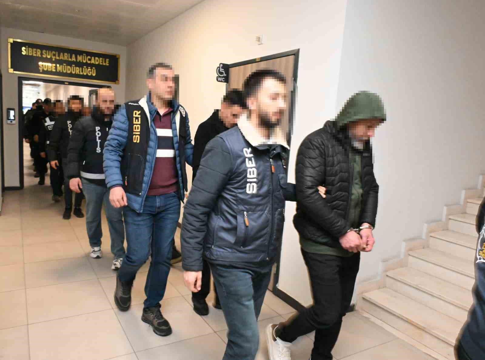 105 milyon liralık dolandırıcılık operasyonunda 18 ş&uuml;pheli tutuklandı
