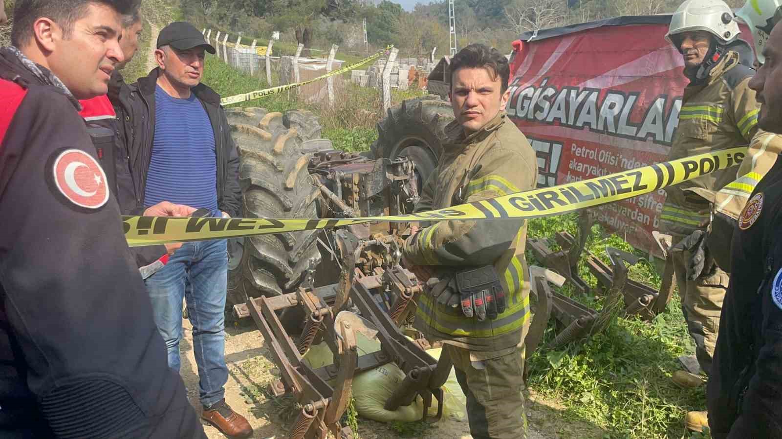 Bursa&rsquo;da devrilen trakt&ouml;r&uuml;n altında kalan s&uuml;r&uuml;c&uuml; hayatını kaybetti
