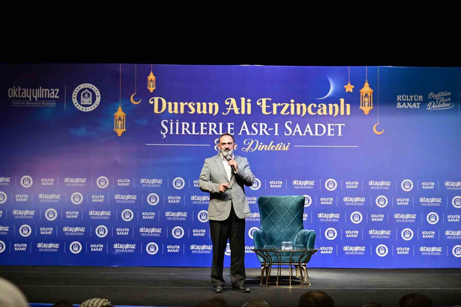 Dursun Ali Erzincanlı Yıldırım’da gönüllere dokundu