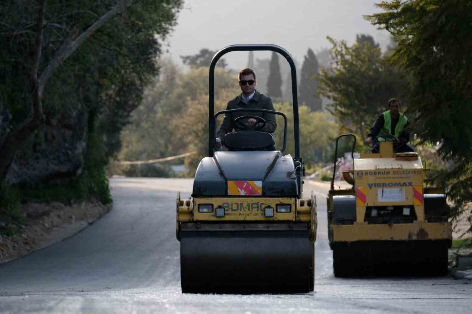 Bodrum&rsquo;da Bergamut Caddesi yenilenen y&uuml;z&uuml;yle hizmete a&ccedil;ılıyor
