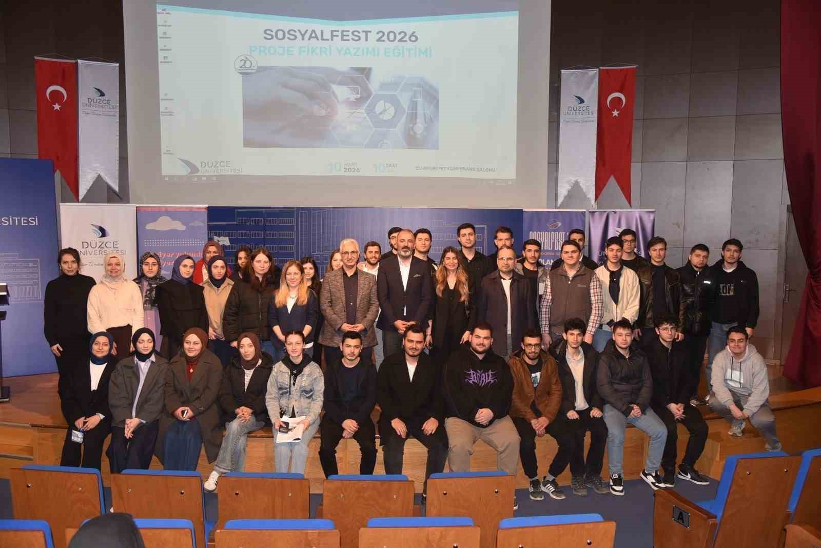 SOSYALFEST 2026 proje fikri yazma eğitimi başarıyla gerçekleştirildi