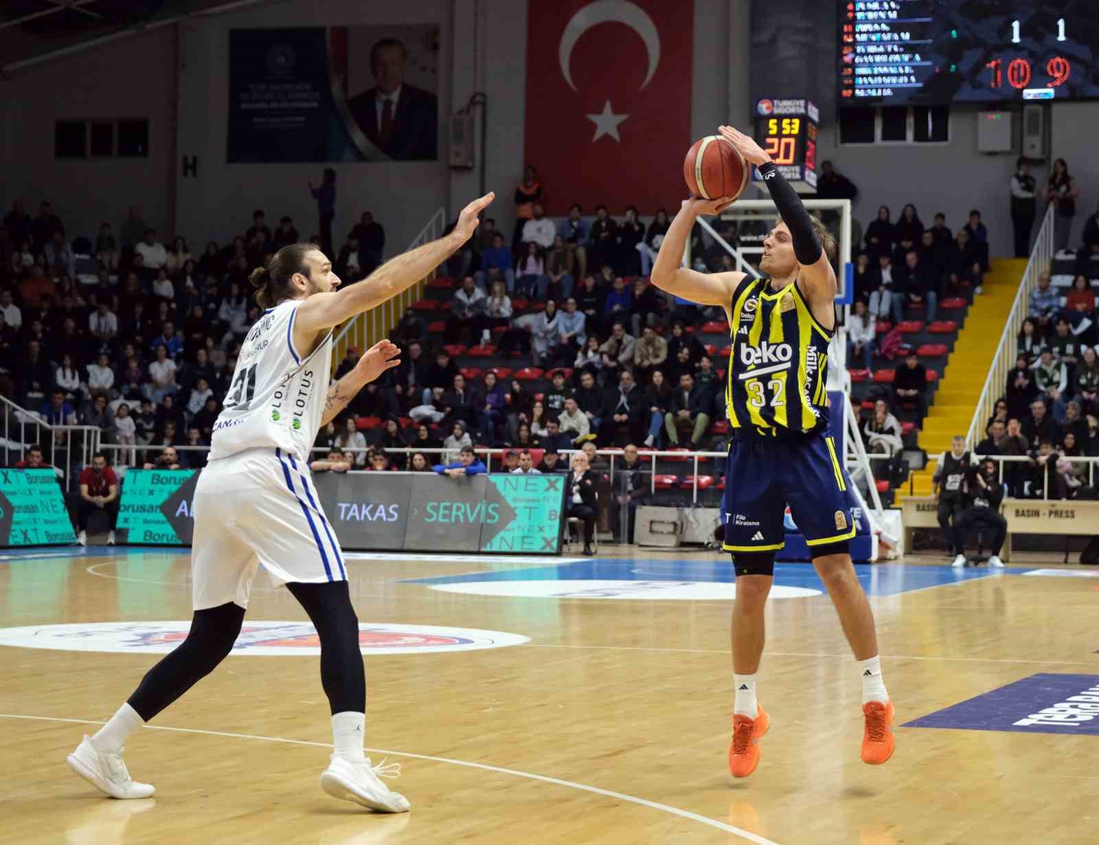 Basketbol S&uuml;per Ligi: ONVO B&uuml;y&uuml;k&ccedil;ekmece Basketbol: 85 - Fenerbah&ccedil;e Beko: 91
