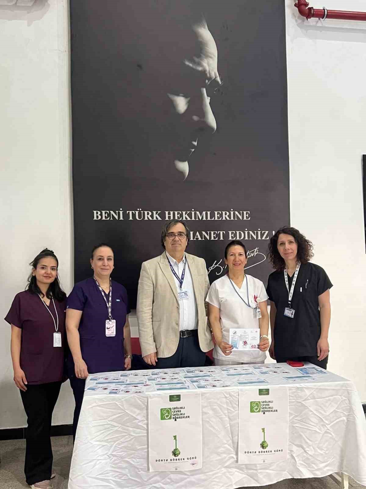 AD&Uuml; Hastanesi&rsquo;nde hastalara b&ouml;brek sağlığı anlatıldı
