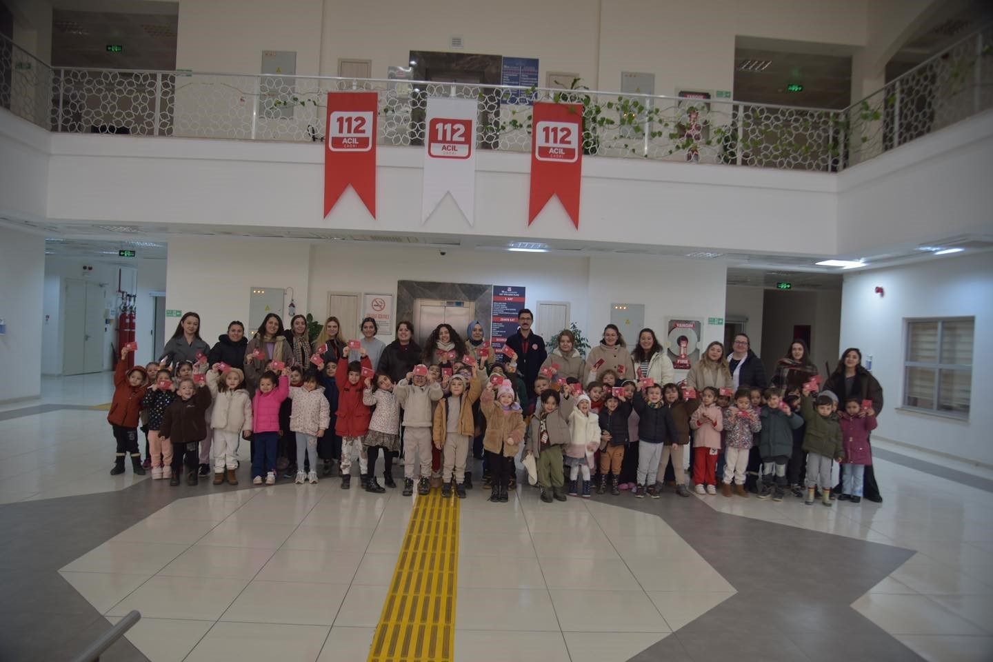 Miniklerden 112 Acil Çağrı Merkezi’ne ilgi