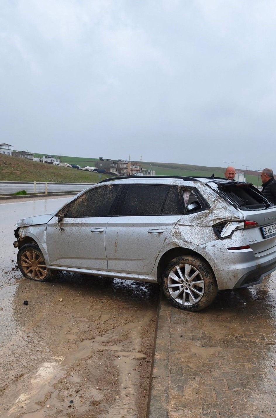 Kurtalan’da maddi hasarlı kaza