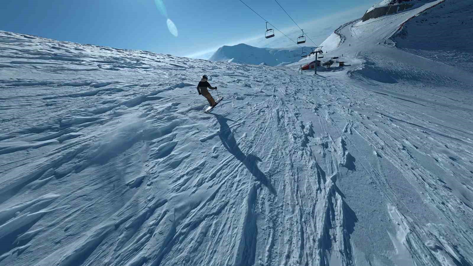 Türkiye’nin en dik pisti Ejder; kar, güç ve adrenalin