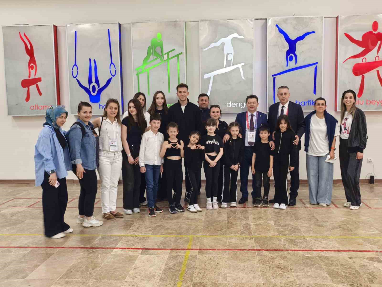 Niğdeli cimnastikçiler Dünya Kupası heyecanını yerinde yaşadı