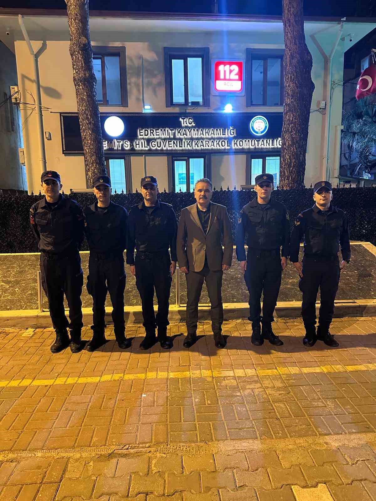 Kaymakam Odabaş Sahil G&uuml;venlik personeliyle iftar yaptı
