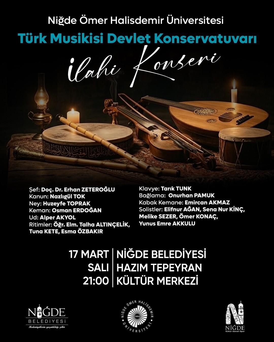 Niğde’de ilahi rüzgarı esecek