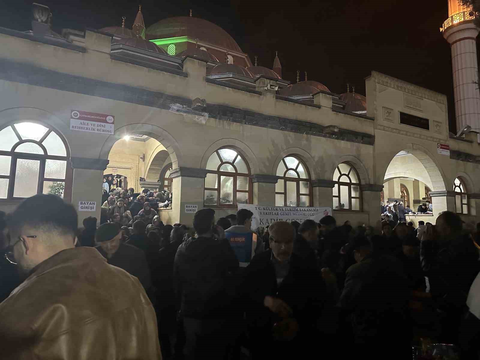 Çankırı’da camiler Kadir Gecesi’nde doldu taştı