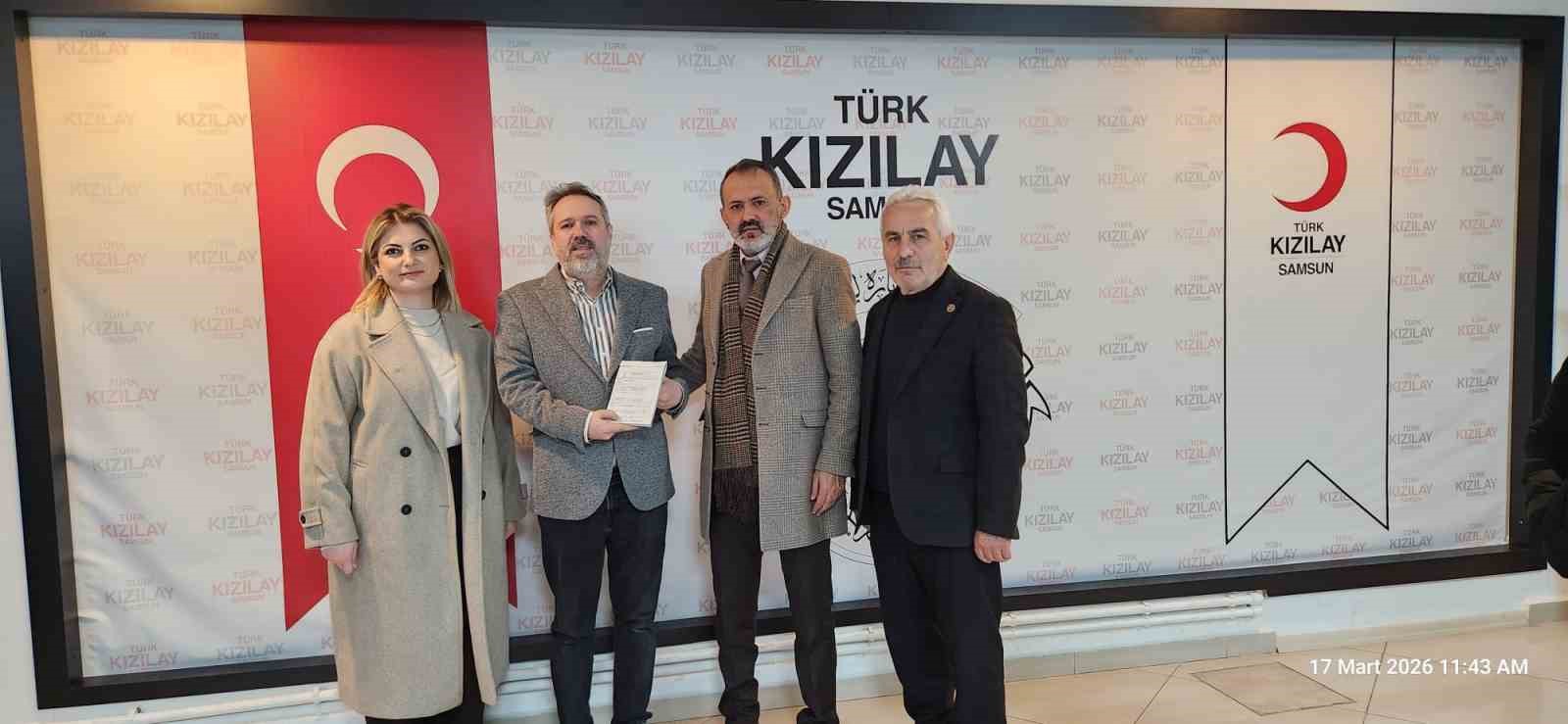 Samsun &Ccedil;ocuk Evlerinden Gazze i&ccedil;in anlamlı bağış
