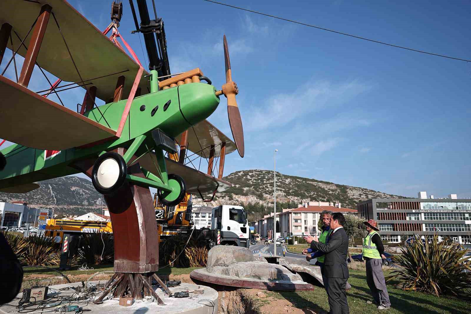 İsmet Tayyaresi yeniden Muğla’nın kalbine yerleştirildi
