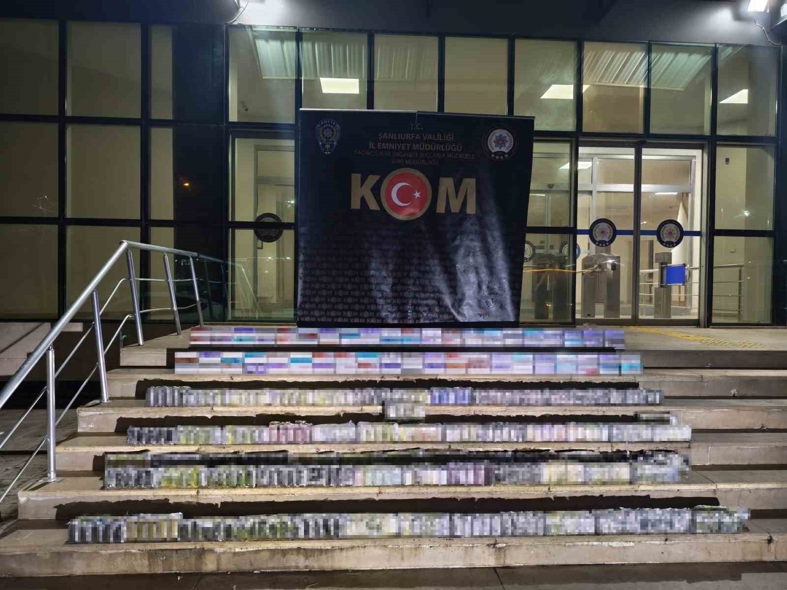 Şanlıurfa’da kaçakçılık operasyonunda 1 milyon 200 bin TL değerinde elektronik sigara ele geçirildi