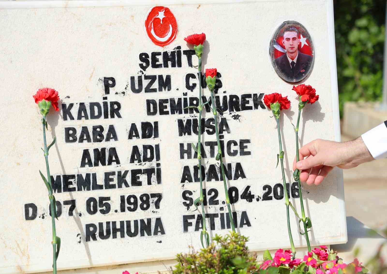 Adana&rsquo;da şehitler unutulmadı
