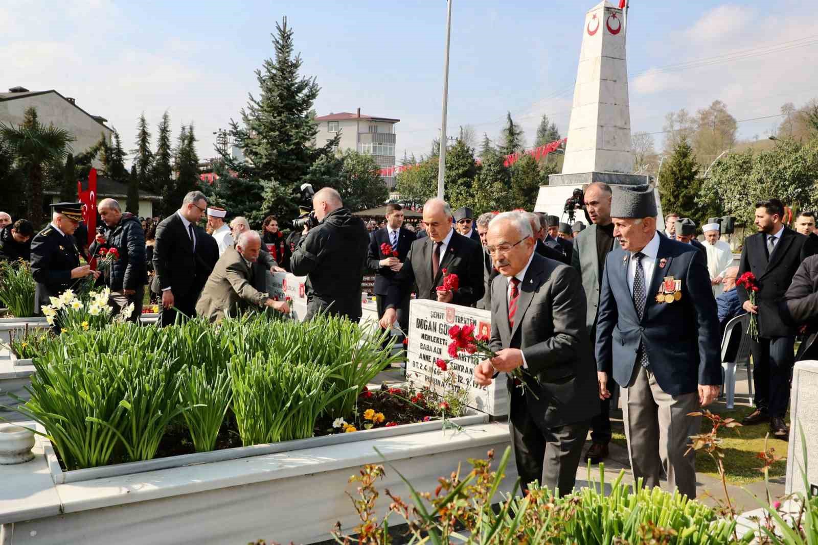 Ordu’da Çanakkale Zaferi’nin 111. yılında şehitler anıldı
