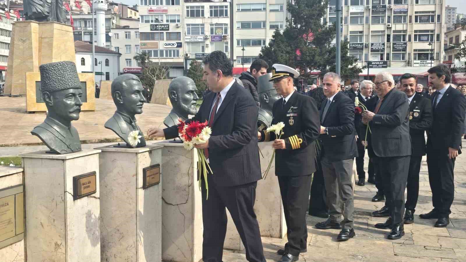 Karadeniz Ereğli&rsquo;de &Ccedil;anakkale Zaferi&rsquo;nin 111. yılı t&ouml;renle anıldı
