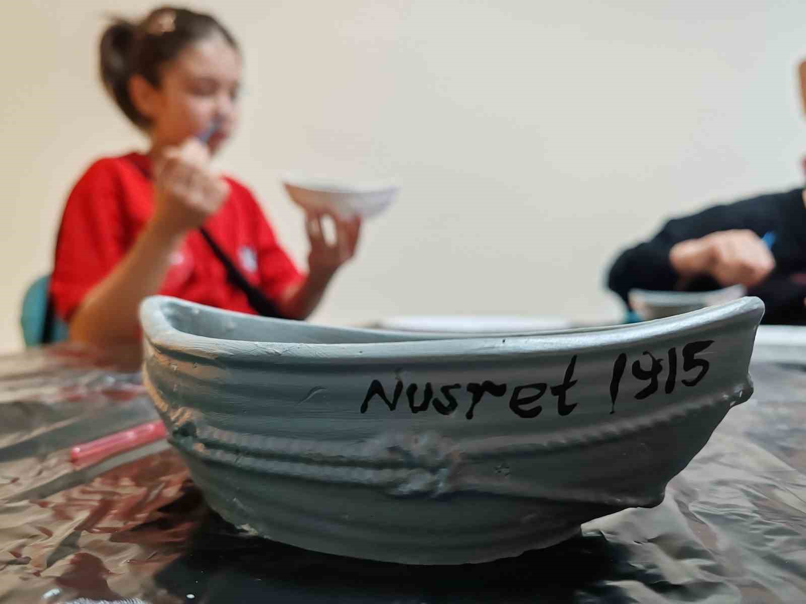 Gen&ccedil; ellerden "Nusret 1915" dokunuşu Menteşe&rsquo;de seramik at&ouml;lyesiyle tarih canlandı
