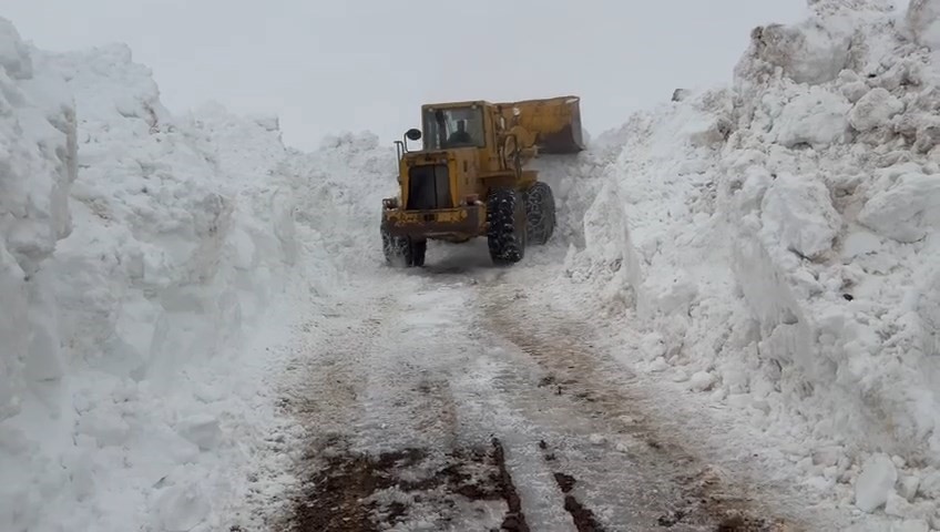 Karlıova&rsquo;da karla m&uuml;cadele s&uuml;r&uuml;yor
