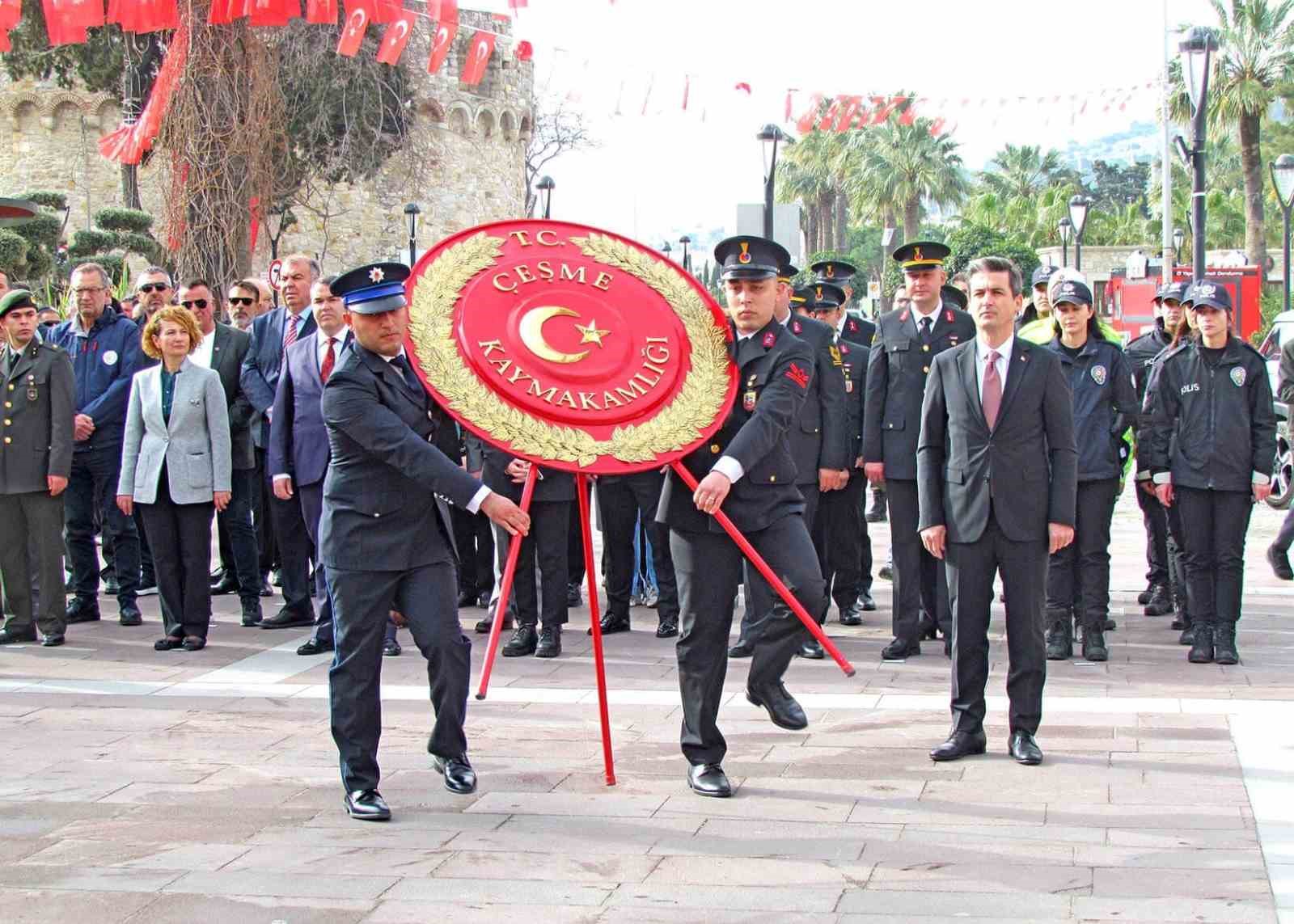 Çeşme’de 18 Mart Çanakkale Zaferi törenle anıldı