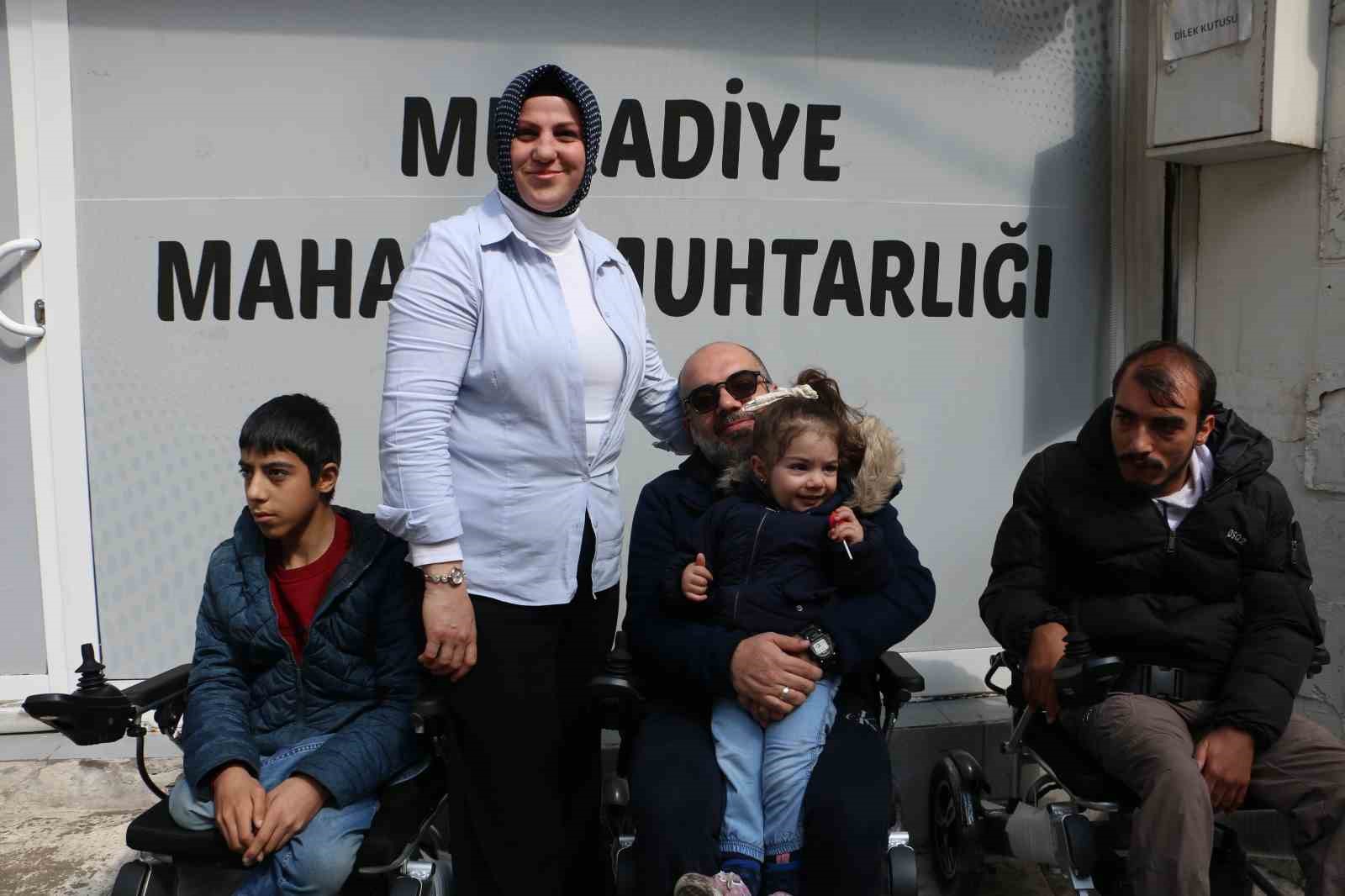 Engelli 10 kişi, ak&uuml;l&uuml; sandalye ile bayrama rahat girecek
