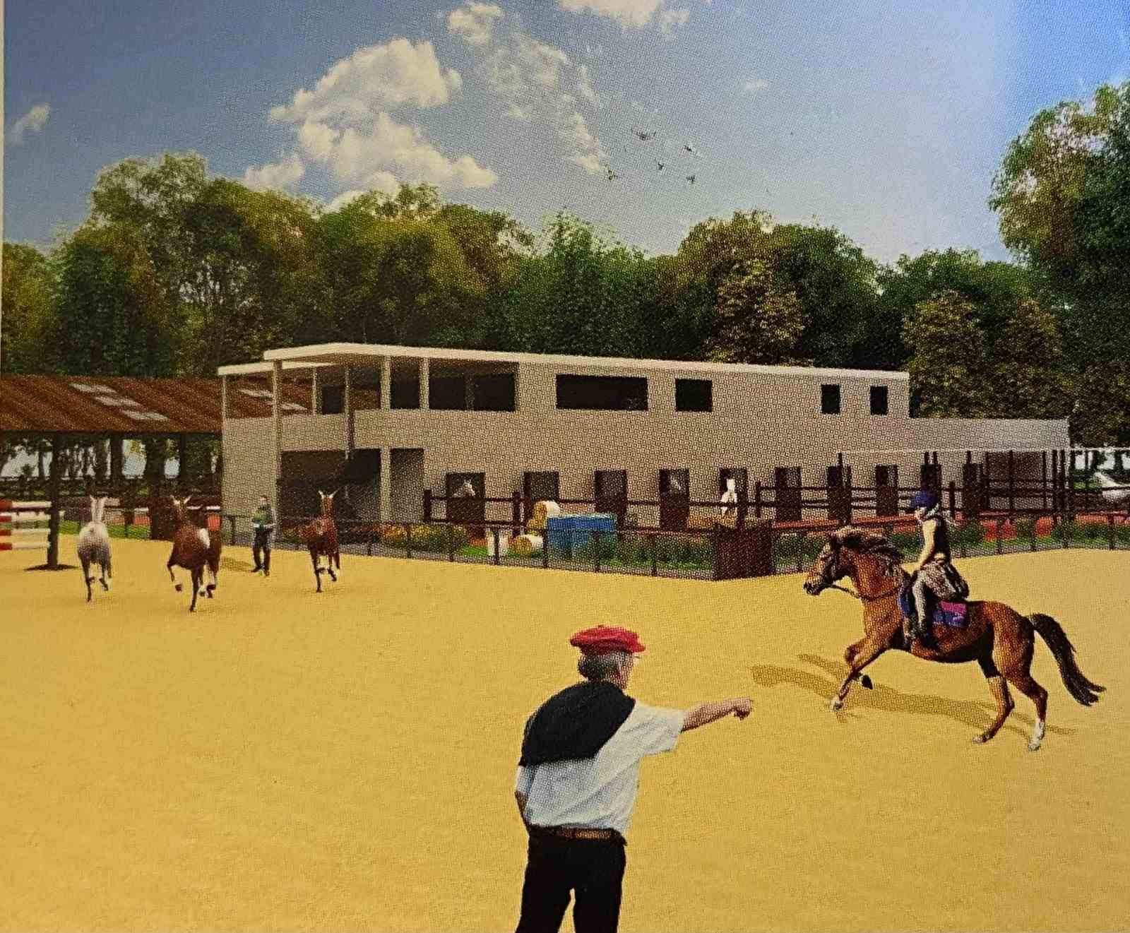 Taşk&ouml;pr&uuml;&rsquo;de Atlı Turizm Merkezi&rsquo;nde yapım &ccedil;alışmaları başladı
