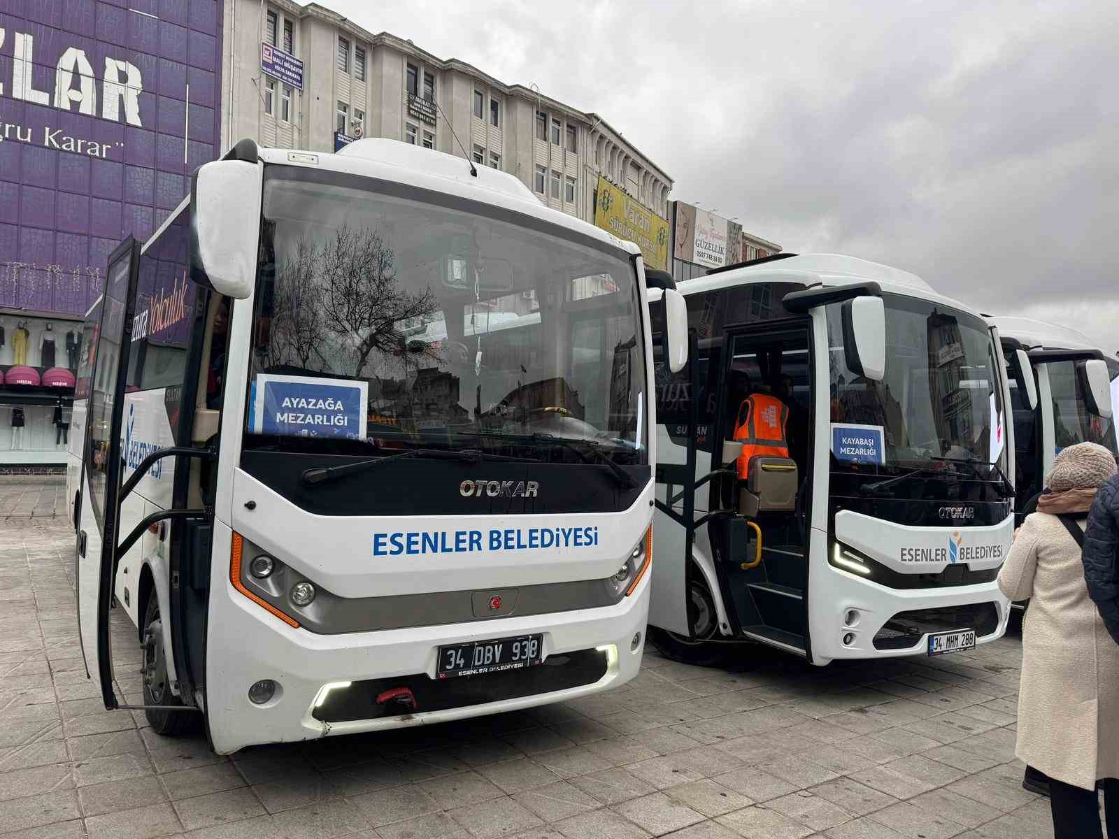 Esenler&rsquo;de kabir ziyaretleri i&ccedil;in &uuml;cretsiz servis hizmeti
