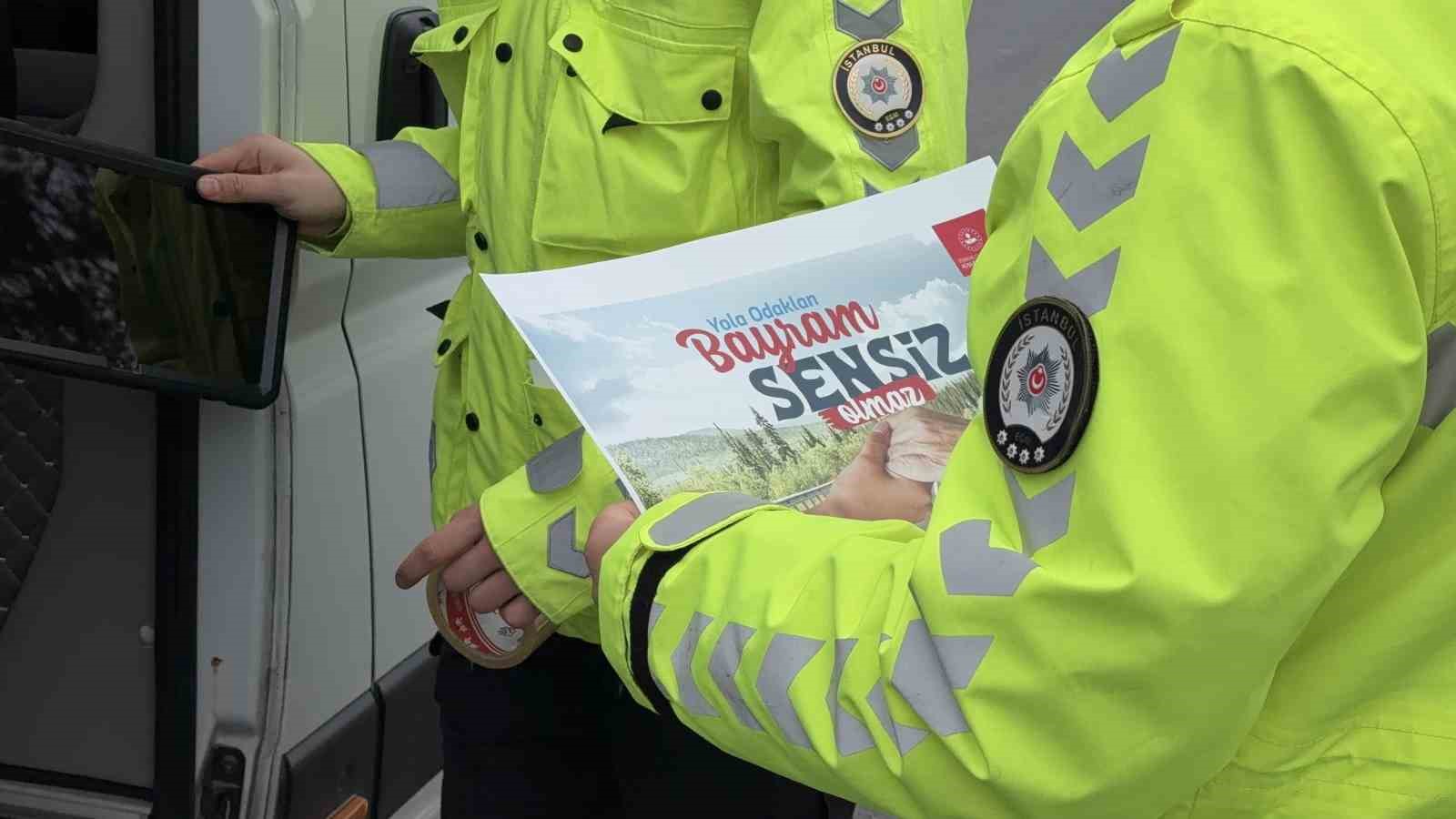 Arnavutköy’de bayram öncesi sıkı trafik denetimi