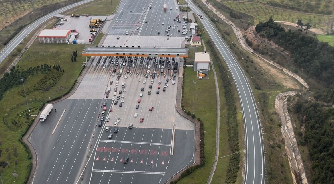 Bursa’da bayram trafiğine helikopterli denetim