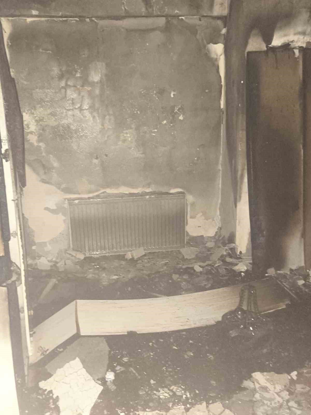 Iğdır&rsquo;da g&uuml;nl&uuml;k kiralık dairede yangın
