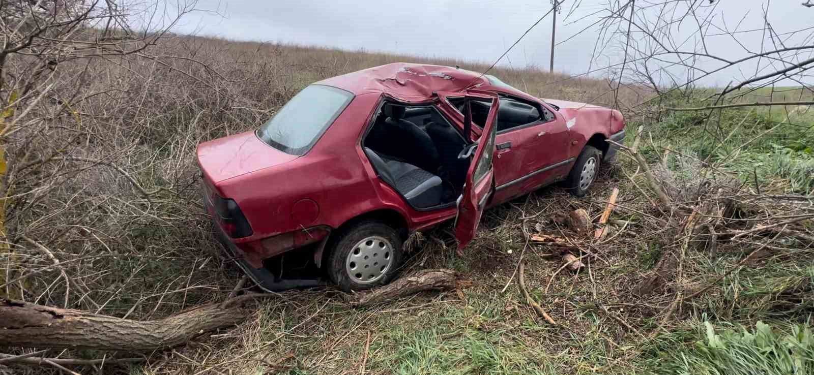 Edirne’de trafik kazası: 3 yaralı