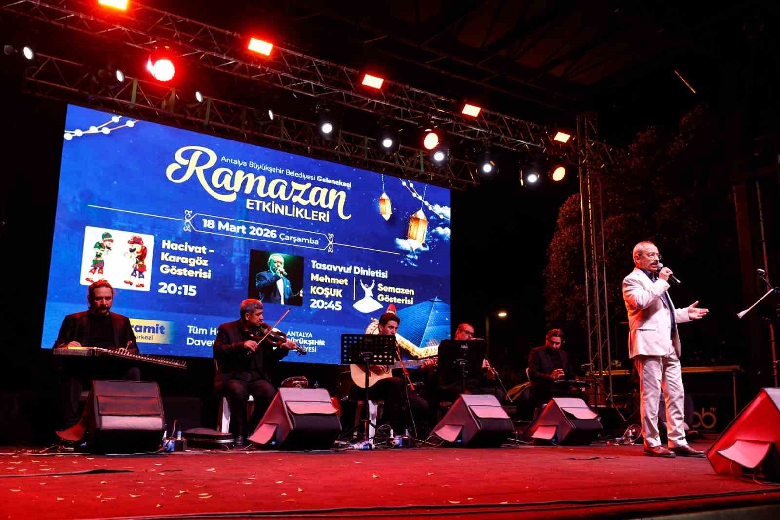 Antalya Büyükşehir Belediyesi’nin Ramazan etkinlikleri yoğun ilgi gördü