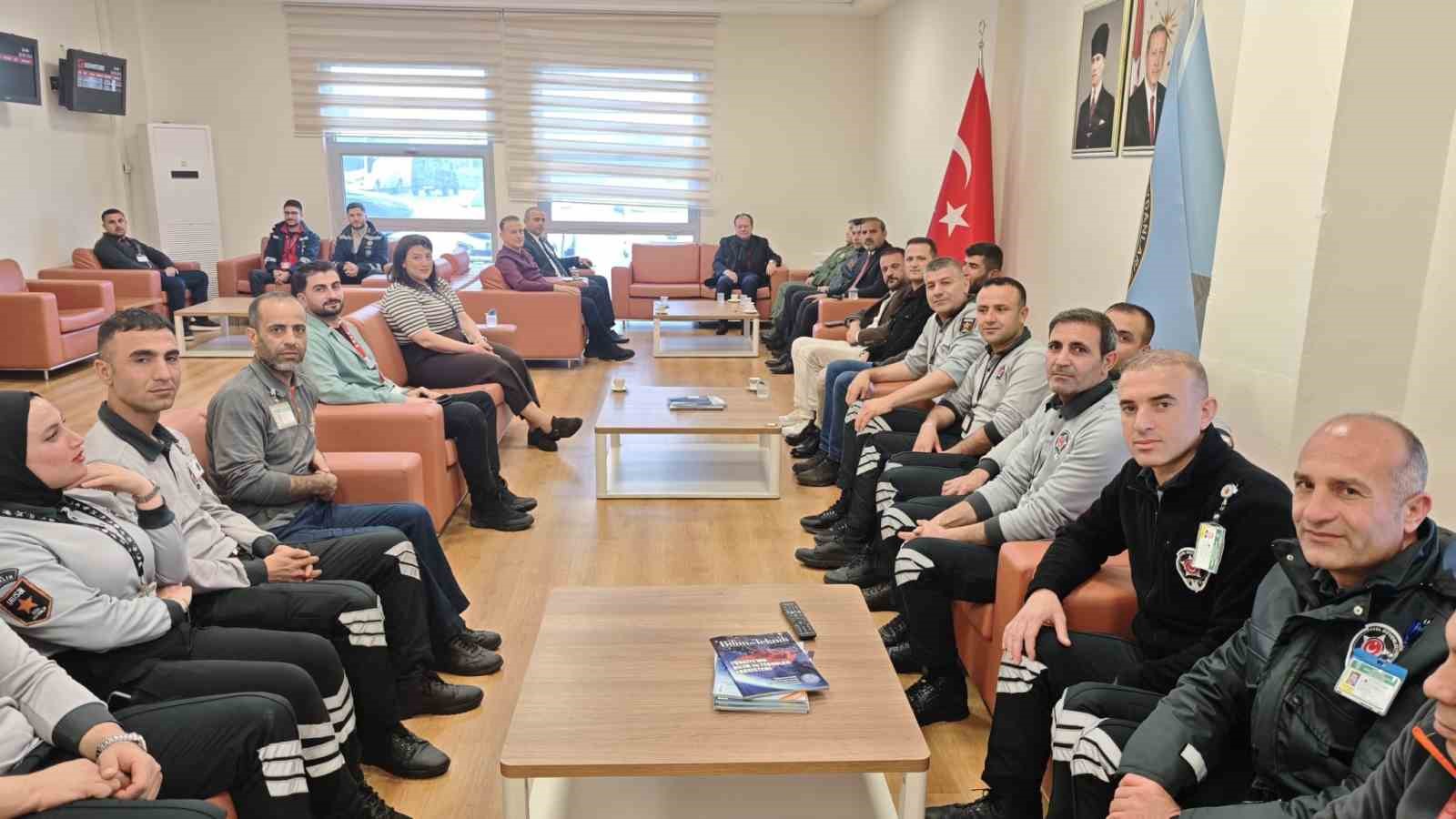 Şırnak Şerafettin El&ccedil;i Havalimanında bayramlaşma t&ouml;reni
