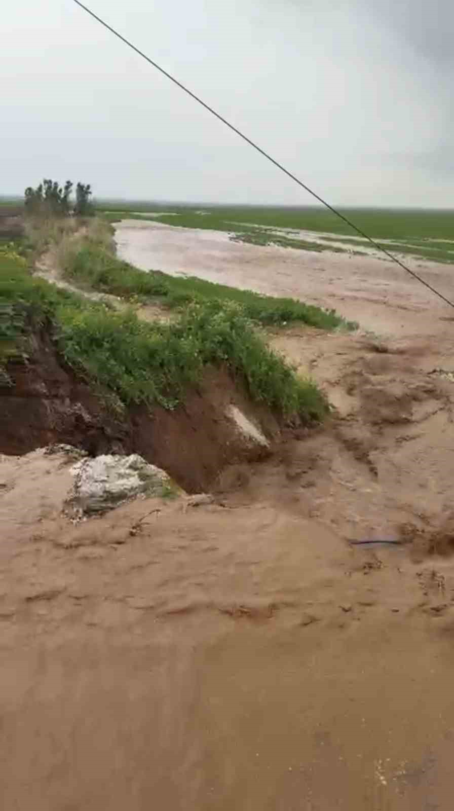 Mardin’de sağanak hayatı olumsuz etkiledi